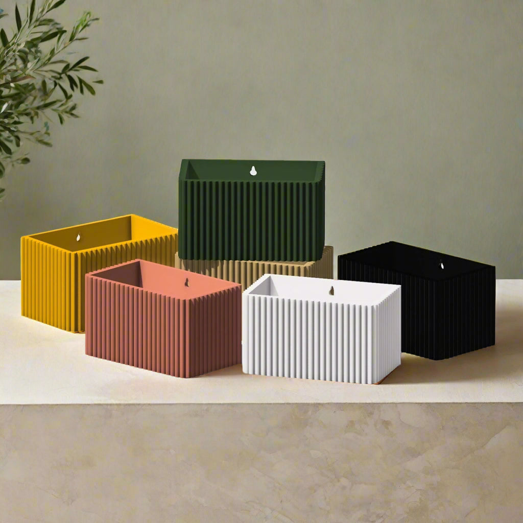 Linensnthings.com Ribbed Wall Planter, Rectangle – Linens N Things
