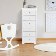 6 Drawers Chest Dresser - White