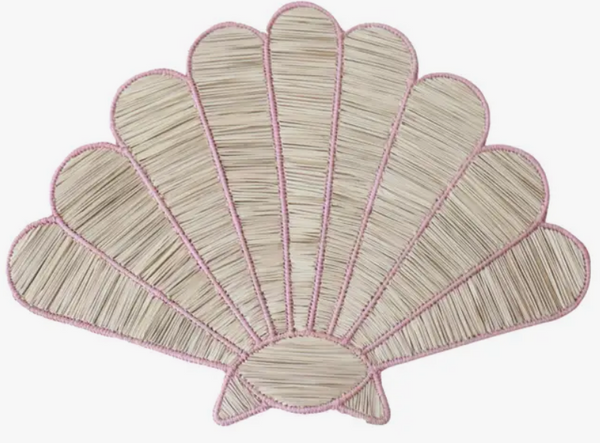 Shell Handwoven Iraca Placemat