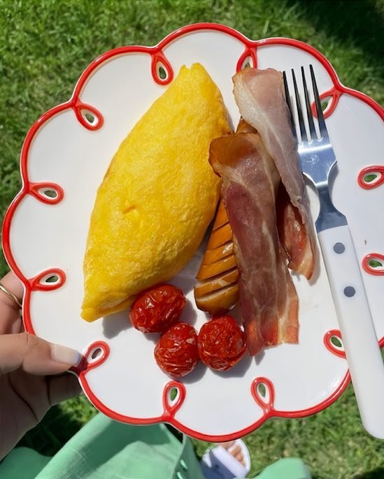 Set of 2 Cloud Ceramic Dinner Plates - Cute Whimsical Eclectic Dinnerware Set - Set of 2 Cloud Ceramic Dinner Plates - INSPECIAL HOME