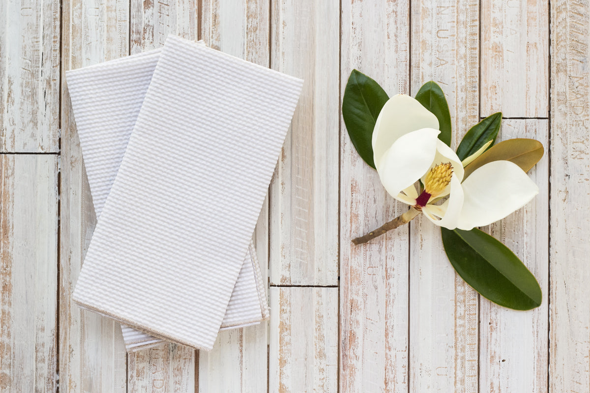 Seersucker Everyday Napkins, Set of 4