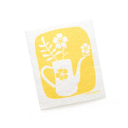 Yellow Teapot Swedish Dishcloth