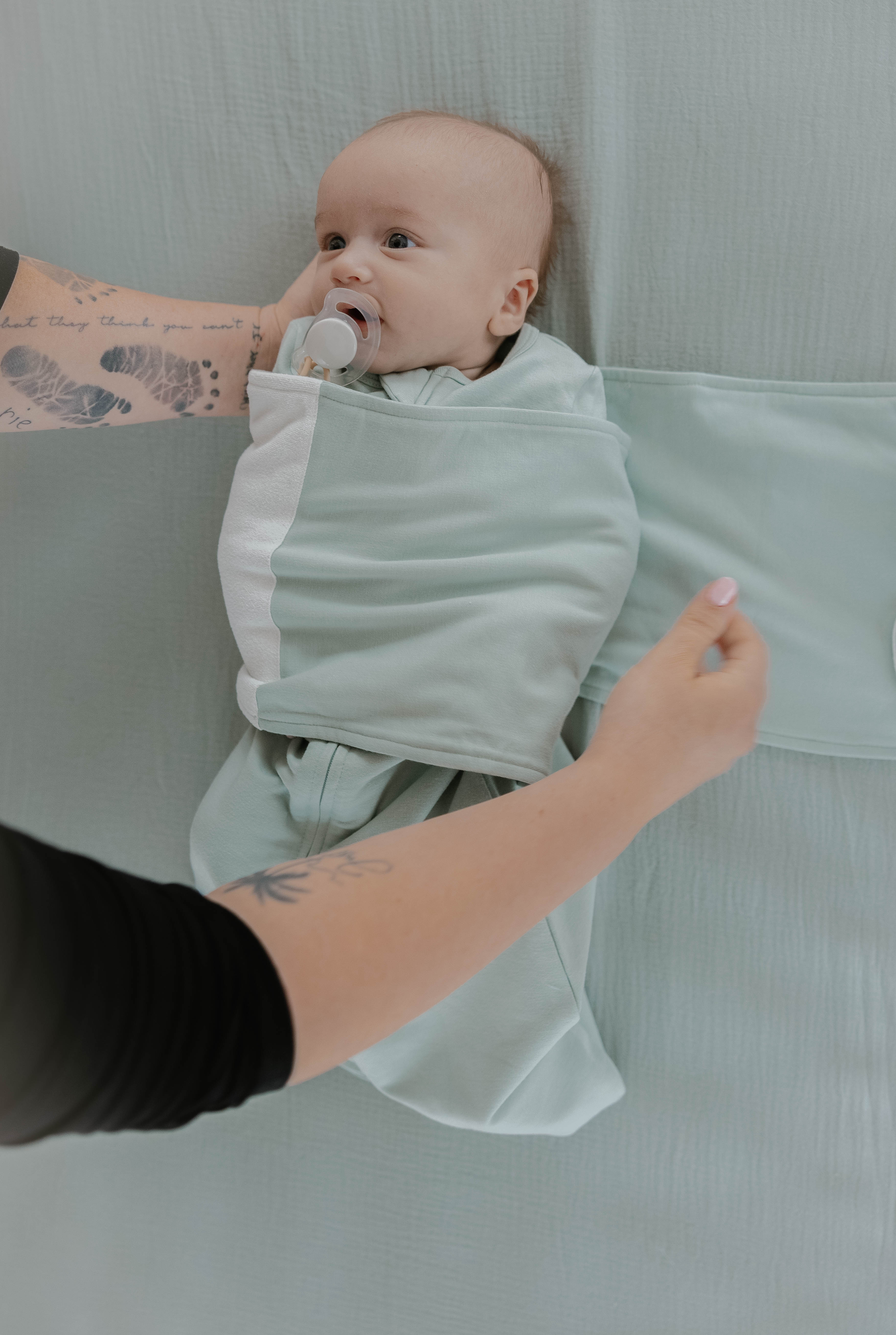 Butterfly Swaddle - Multi-Stage Sleep System (Sage)