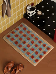 Ultra Soft Retro Whimsical Bath Rug, Machine - washable, Absorbent Mat - Retro Bath Rug - INSPECIAL HOME