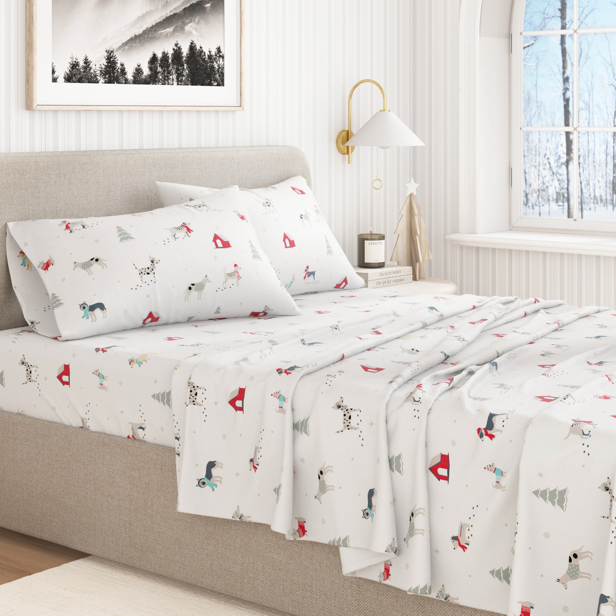 4-Piece Turkish Cotton Flannel Sheet - Whittaker Collection