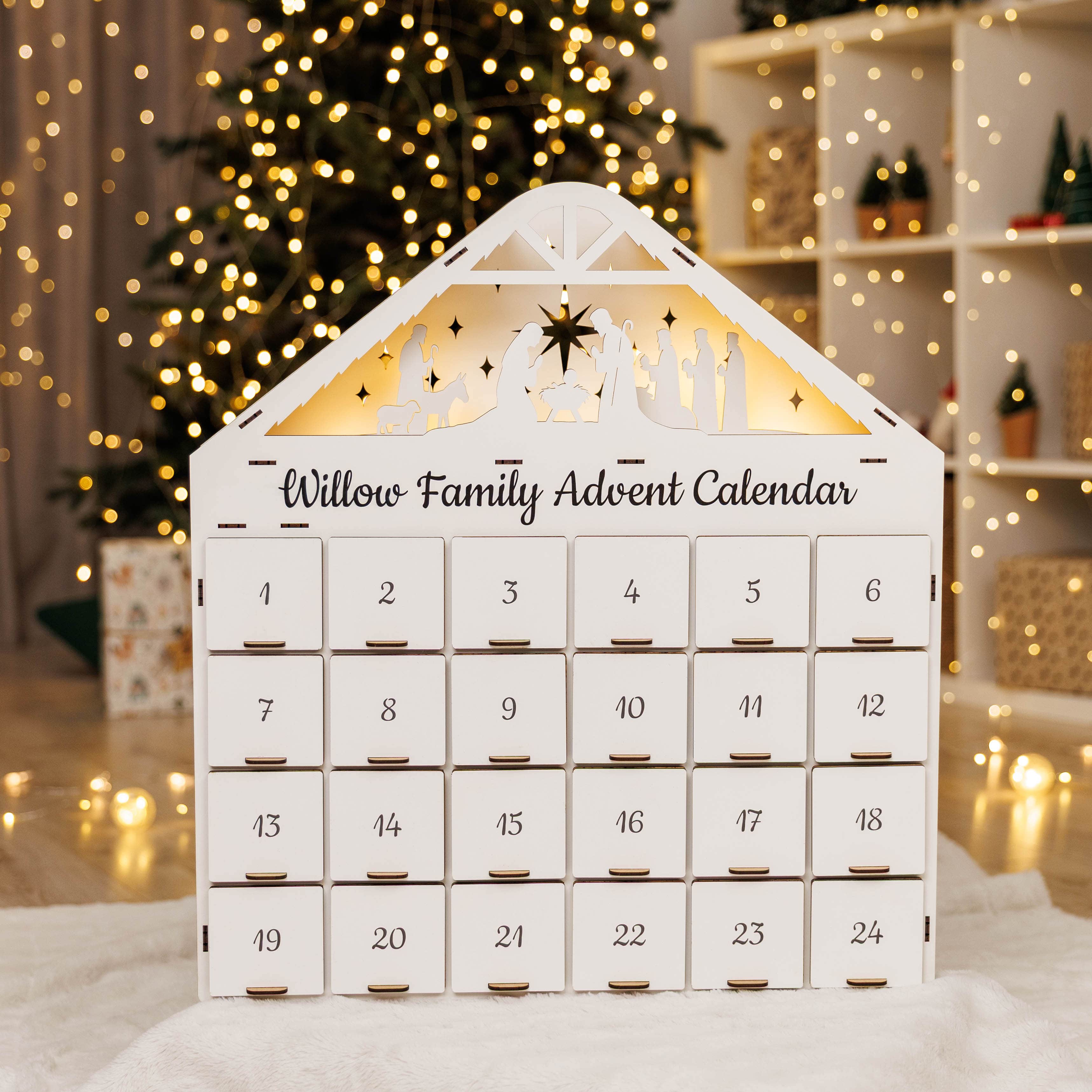 Christmas Advent Calendar - White