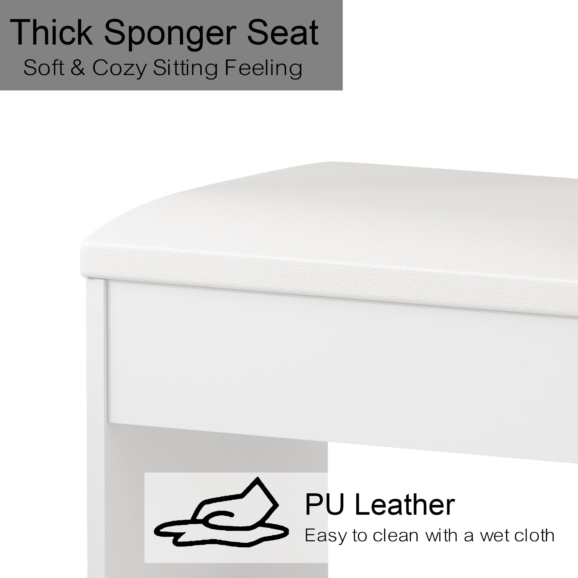 Vanity desk with LED Mirror & 12 Drawers